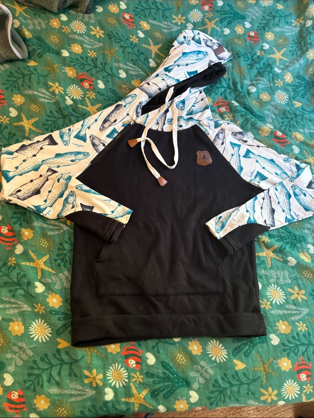 Alaska Chicks Co Fish Hoodie